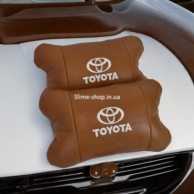 Дорожная подушка в автомобиль Toyota, Подушка дорожная для шеи, Подарок водителю, Подушка QD-866 для водителя
