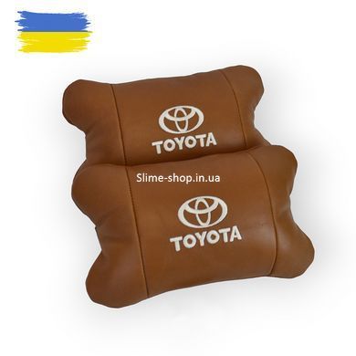 Дорожная подушка в автомобиль Toyota, Подушка дорожная для шеи, Подарок водителю, Подушка QD-866 для водителя