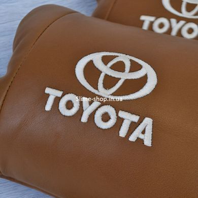 Дорожная подушка в автомобиль Toyota, Подушка дорожная для шеи, Подарок водителю, Подушка QD-866 для водителя