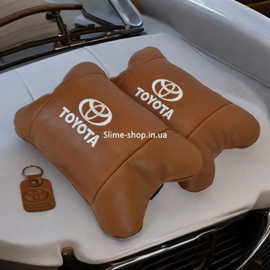 Дорожная подушка в автомобиль Toyota, Подушка дорожная для шеи, Подарок водителю, Подушка QD-866 для водителя