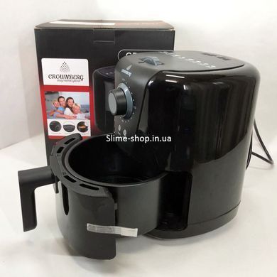 Фритюрниця для дому з таймером Crownberg CB-5541 на 1.5 л безмасляна фритюрниця GL-757 1200 Вт