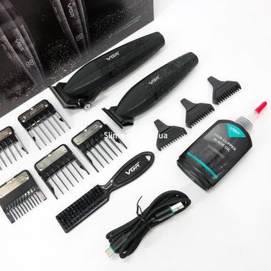 Професійний набір для стрижки волосся VGR V-640 акумуляторний Barber LP-330 Combo PREMIUM