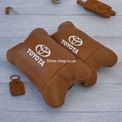 Дорожная подушка в автомобиль Toyota, Подушка дорожная для шеи, Подарок водителю, Подушка QD-866 для водителя