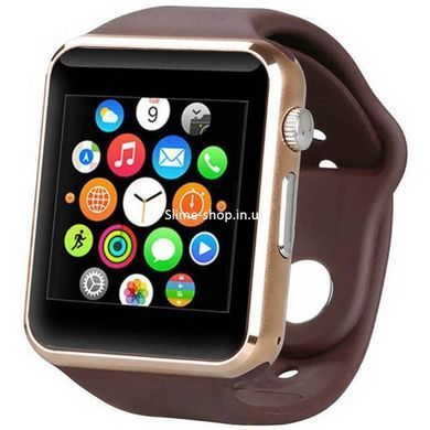 Смарт-годинник Smart Watch A1 розумний електронний зі слотом під sim-карту + карту пам'яті micro-sd. ZW-417 Колір: золотий