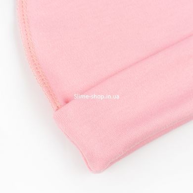 Шапочка для новорожденных с подворотом Pink