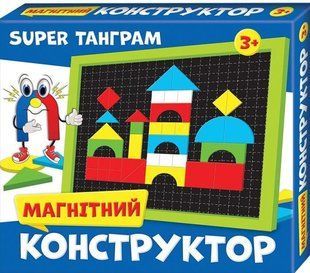 Настольная игра. Магнитный конструктор. Тонграм (на украинском языке)