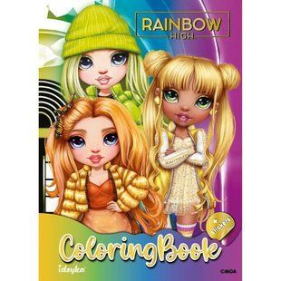 Книжка-розмальовка зі стікерами "Rainbow"
