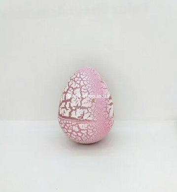 Яйцо с динозавром Орбиз (из гидрогеля, растушка) бело-розовое 4,5x6 см (40411)
