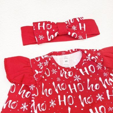 Боді-сукня для дівчинки святкова Christmas Ho ho