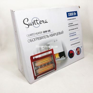 Бытовой обогреватель для квартиры Suntera QHW-106 1800Вт, Монолитный JU-663 кварцевый обогреватель