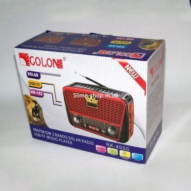 Радіоприймач з входом для флешки Golon RX-455S, Міні радіо, Радіо для PC-293 дачі, FM-приймачі