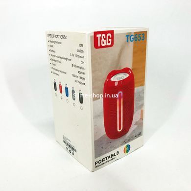 Блютуз колонка с флешкой и радио TG653, Акустика для улиц, Колонка с IO-778 функцией зарядки