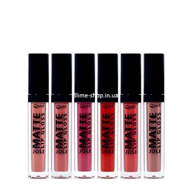 Матовый блеск для губ Quiz Cosmetics Joli Color Matte, 86 венецианский красный