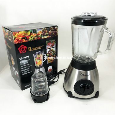 Блендер Domotec MS-6609/5699 з кавомолкою стаціонарний на 1.5л 1000 Вт, блендер для TL-258 смузі, електричний