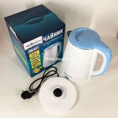 Изысканный электрочайник SeaBreeze SB-017, 1.8 Л 1500 Вт, Изысканный чайник, WN-135 Электрочайник чайный