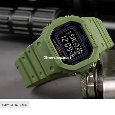 Оригинальные мужские часы SKMEI 1628AGBK, Тактические военные часы для ЗСУ, Часы GJ-504 кварцевые армейские