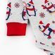 Боді новорічне з високою горловиною та начосом з пінгвінами Christmas penguin