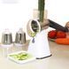 Овощерезка мультислайсер Tabletop Drum Grater Kitchen Master Терка для овощей и фруктов 3 насадки. WD-667 Цвет: белый