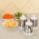 Овощерезка мультислайсер Tabletop Drum Grater Kitchen Master Терка для овощей и фруктов 3 насадки. WD-667 Цвет: белый