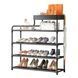 Устойчивая обувная стойка Shoe Rack 5 ярусов, Металическая полка для обуви, Подставка HN-731 под обувь