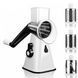 Овощерезка мультислайсер Tabletop Drum Grater Kitchen Master Терка для овощей и фруктов 3 насадки. WD-667 Цвет: белый