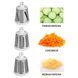 Овощерезка мультислайсер Tabletop Drum Grater Kitchen Master Терка для овощей и фруктов 3 насадки. WD-667 Цвет: белый