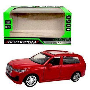 Машинка металлическая "Автопром. BMW X7" (КРАСНАЯ)