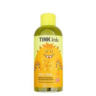 Детская пена для ванны меняющая цвет Tink kids Juicy Pear от 3+ лет 300 мл