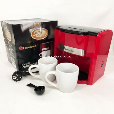 Кавова машинка Domotec MS-0705 500 Вт, Машина для заварювання кави, Якісна кавоварка OF-455 для дому