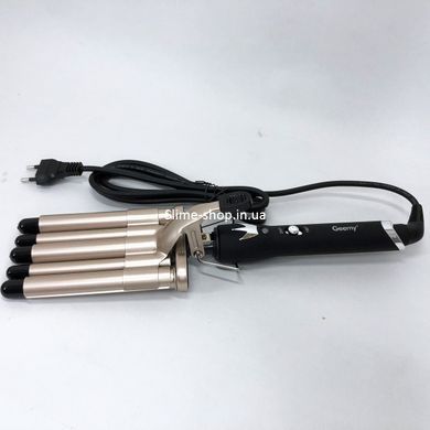 Компактный утюжок гофре GEMEI GM-2933, Современные щипцы для завивки волос, Плойка GK-865 для локонов