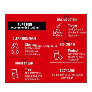 Крем для лица от прыщей Revuele Pure Skin Anti-Pimple Gel-Cream 50 мл