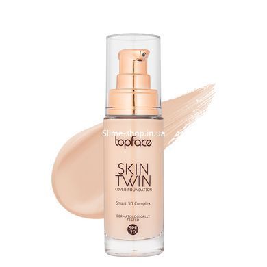 Тональна основа TopFace Skin Twin Cover Foundation SPF20 № 01