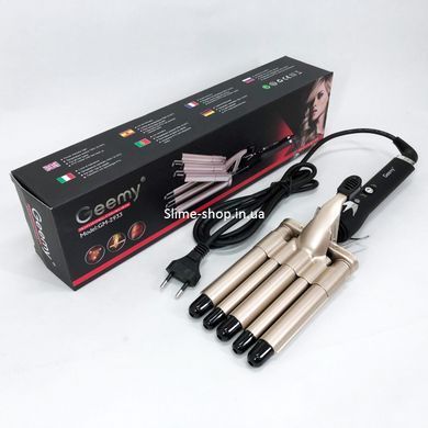 Компактный утюжок гофре GEMEI GM-2933, Современные щипцы для завивки волос, Плойка GK-865 для локонов