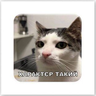 3D стикер "Характер такой" (цена за 1 стикер)