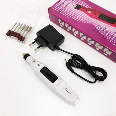 Ручной фрезер для ногтей SmartUs CBM-033 для маникюра и педикюра в домашних условиях. QY-197 Цвет: белый