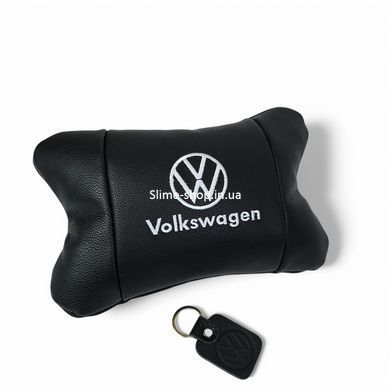 Подушки з логотипом Volkswagen 1шт, Подушка на авто сидіння, Дорожня подушка PB-800 під голову