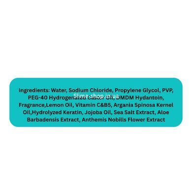 Спрей для об'єму та розплутування волосся Bogenia Lemon Oil & Sea Salt, 220 мл BG440(№003)