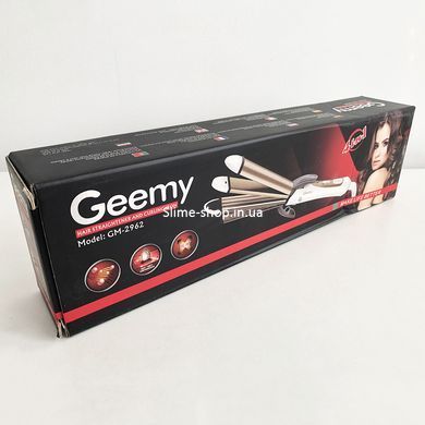 Плойка для волосся стайлер GEMEI GM-2962, Плойка для локонів професійна, Праска для QJ-860 завивки волосся