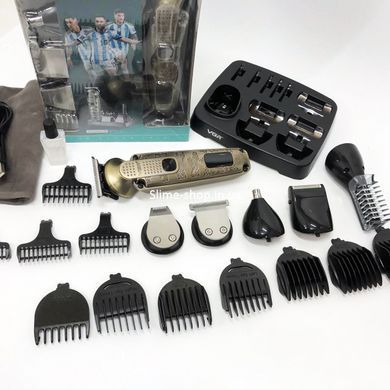 Професійна машинка для стрижки волосся з насадками VGR 6 в 1 V-095, Стильна машинка AD-899 для стрижки