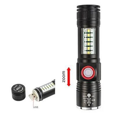 Фонарик светодиодный аккумулятор карманный SY-1903C-P50+SMD+RGB, Сверхмощный TA-985 фонарь лед