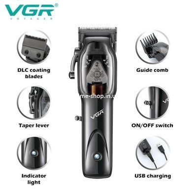 Тример для вусів VGR Hair Clipper V-653 Voyager, Підстригальна машинка, Тример SG-680 для бороди