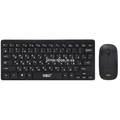 Беспроводная клавиатура IOS с мышкой Keyboard Wireless 901. RS-985 Цвет: черный
