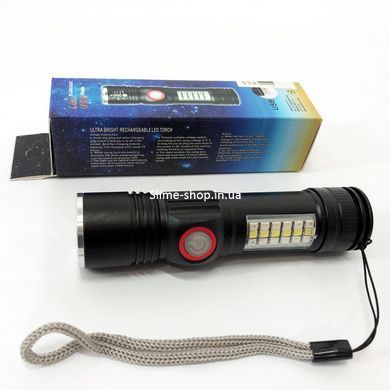 Фонарик светодиодный аккумулятор карманный SY-1903C-P50+SMD+RGB, Сверхмощный TA-985 фонарь лед