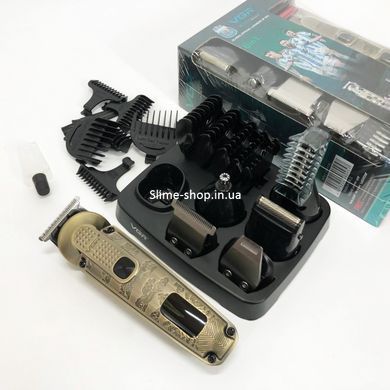 Професійна машинка для стрижки волосся з насадками VGR 6 в 1 V-095, Стильна машинка AD-899 для стрижки