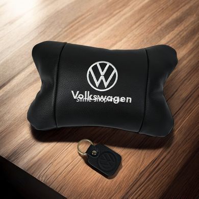 Подушки з логотипом Volkswagen 1шт, Подушка на авто сидіння, Дорожня подушка PB-800 під голову