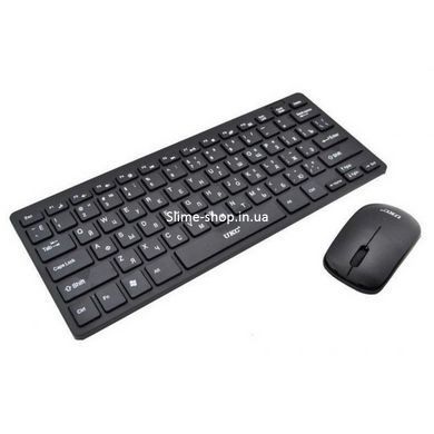 Беспроводная клавиатура IOS с мышкой Keyboard Wireless 901. RS-985 Цвет: черный