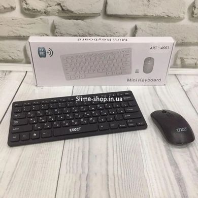 Беспроводная клавиатура IOS с мышкой Keyboard Wireless 901. RS-985 Цвет: черный