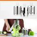 Ручная машинка измельчитель для овощей зеленая, Слайсер для овощей ручной, LD-110 Многофункциональная терка