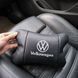 Подушки з логотипом Volkswagen 1шт, Подушка на авто сидіння, Дорожня подушка PB-800 під голову