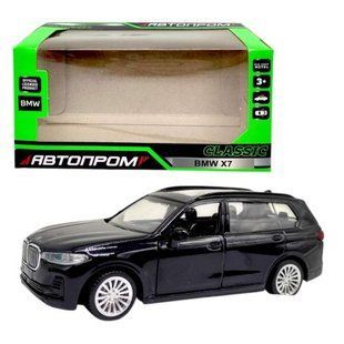 Машинка металлическая "Автопром. BMW X7" (ЧОРНАЯ)